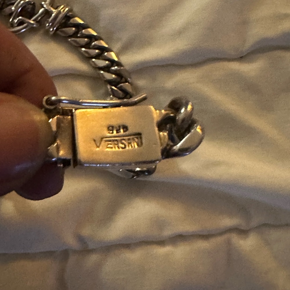 Versani vintage sterling heavy chain - Picture 4 of 5